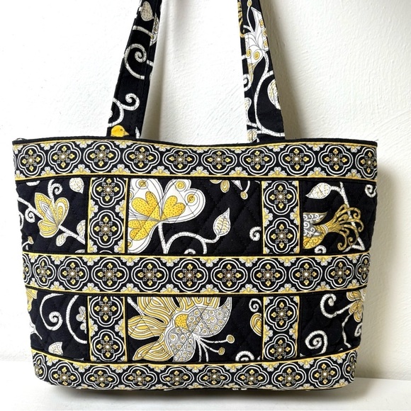 VERA BRADLEY Discontinued Bird Floral Geometric Quilted Cotton Shoulder Bag - Picture 11 of 15